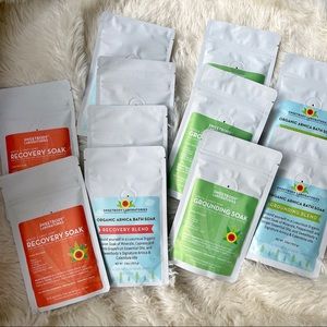 Lot of NIP Sweetbody Laboratories Arnica Soaks, 4 Varieties, 11 Bags!